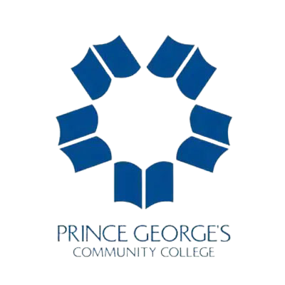 a logo for prince george's community college