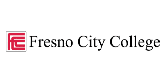 a logo for fresno city college on a white background