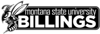 a black and white logo for montana state university billings