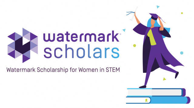 watermark scholars scholarship for women in stem logo