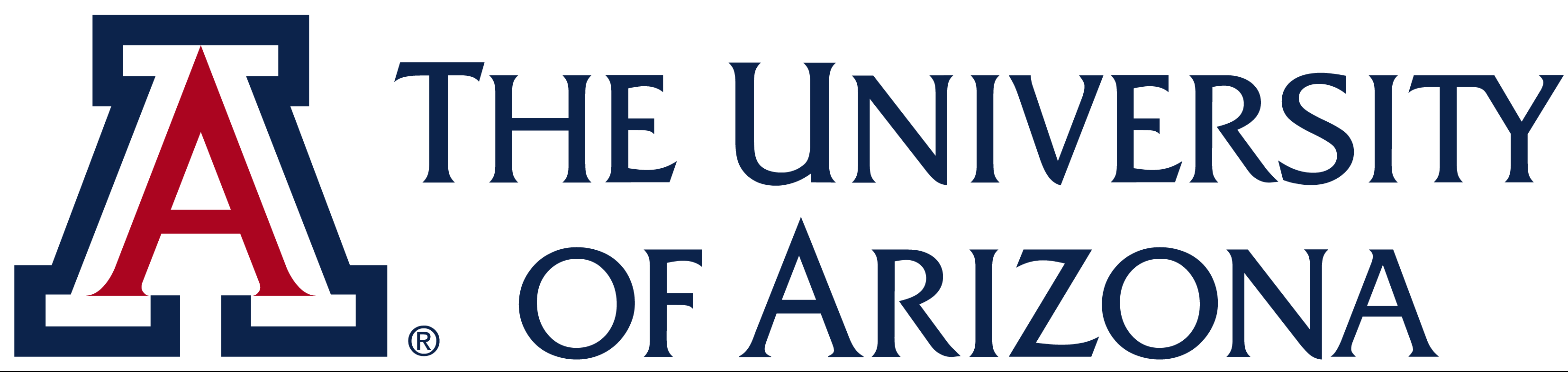 a blue and red logo for the university of arizona