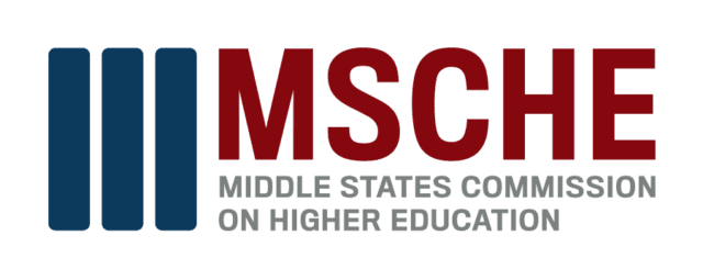 a logo for the middle states commission on higher education