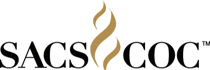 a black and gold logo for sacscoc