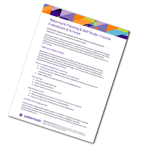 Planning & Self-Study and Course Evaluations