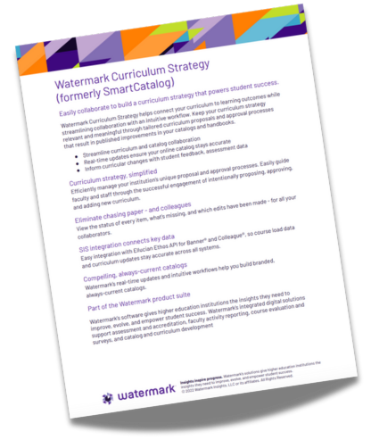 Watermark Curriculum Strategy Flyer