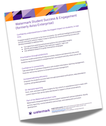 Watermark Student Success & Engagement Flyer