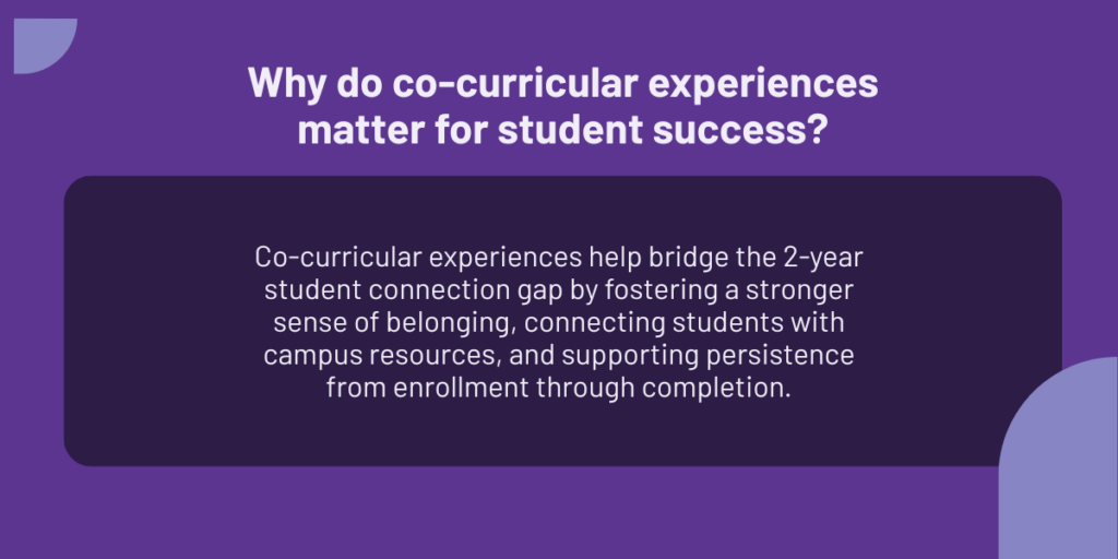 Why do co-curricular experiences matter for student success?