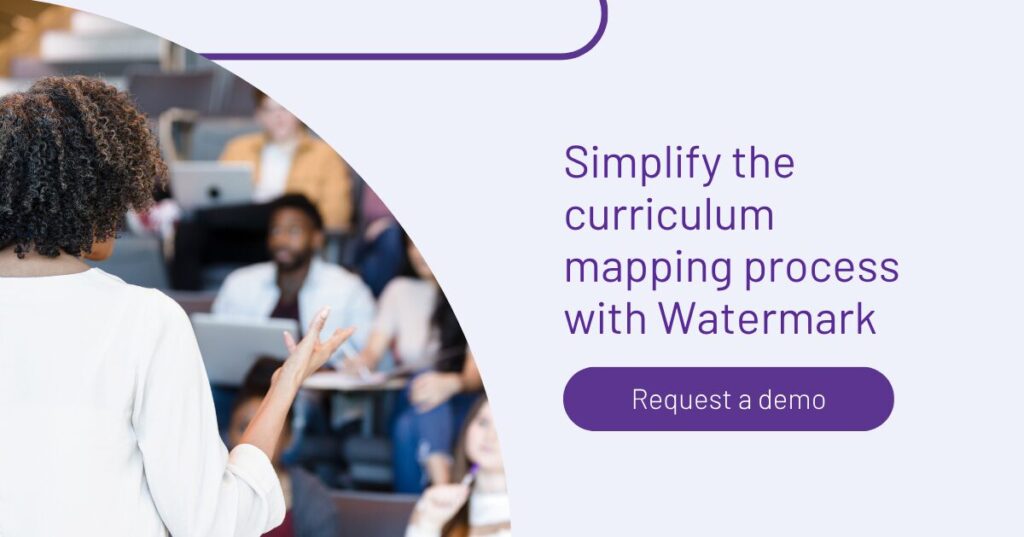 curriculum mapping demo request