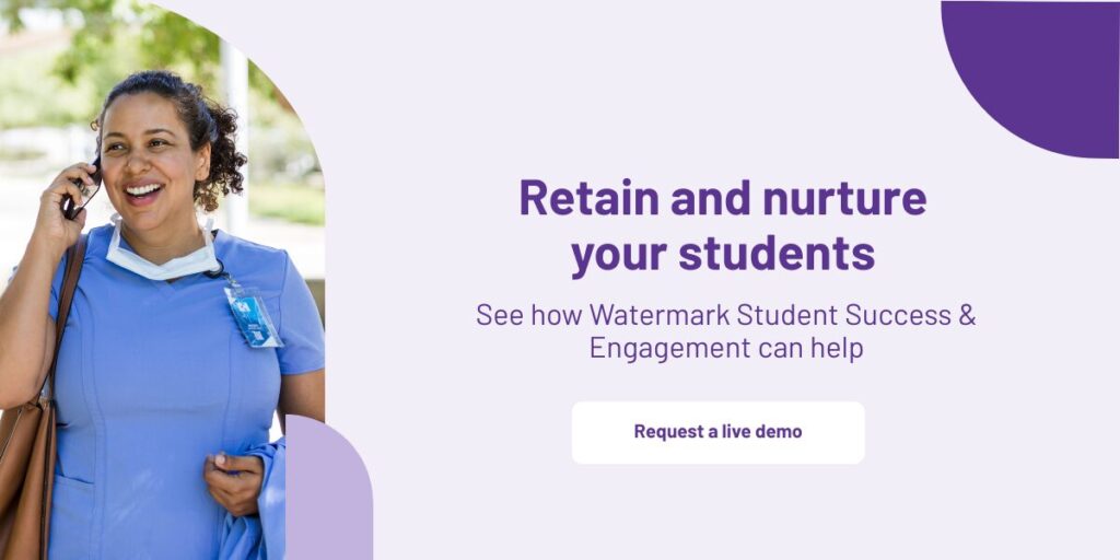 Request a demo of watermark student success & engagement