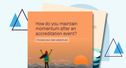 How do you maintain momentum after an accreditation event?