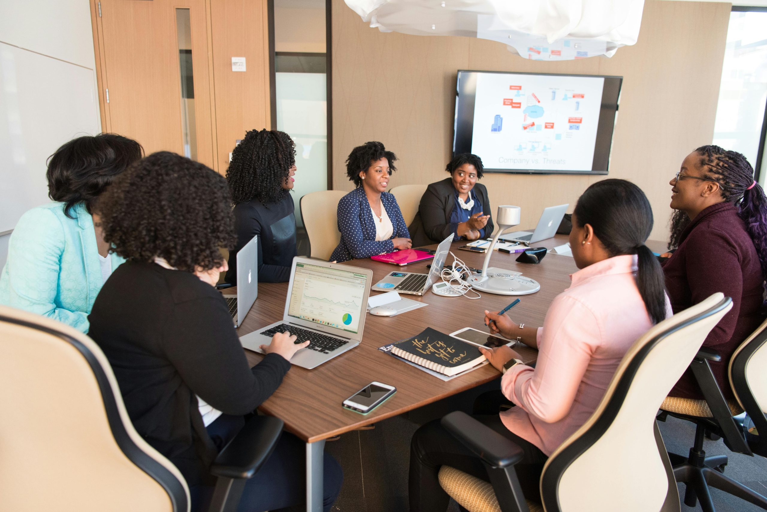 Women in a conference room having a meeting