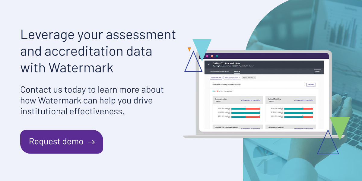 Leverage your assessment and accreditation data with Watermark