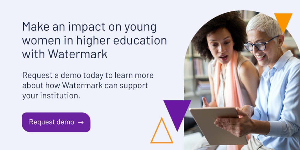 Make an impact on young women in higher education with Watermark