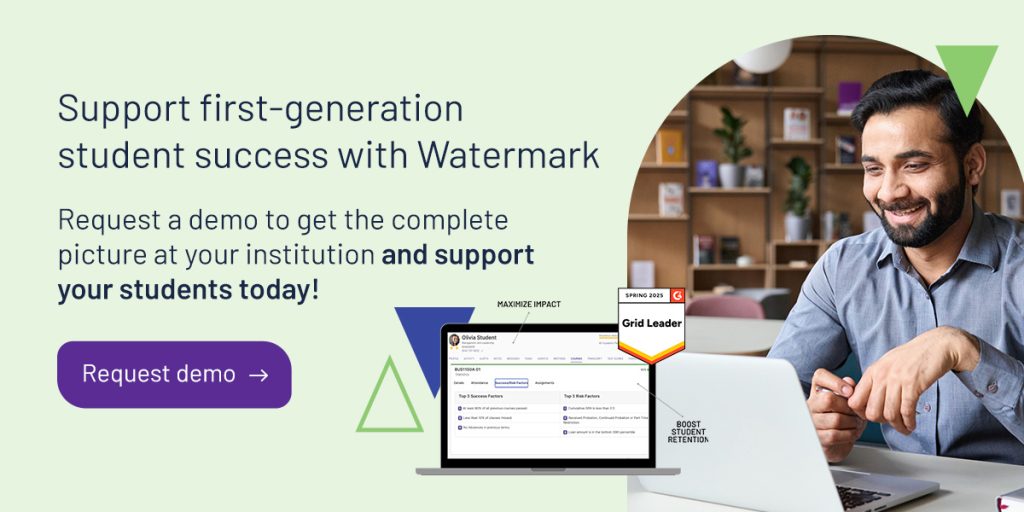 Support first-generation student success with Watermark