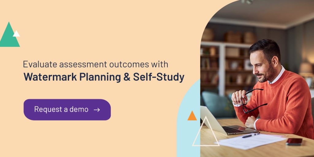 Evaluate assessment outcomes with Watermark Planning & Self-Study