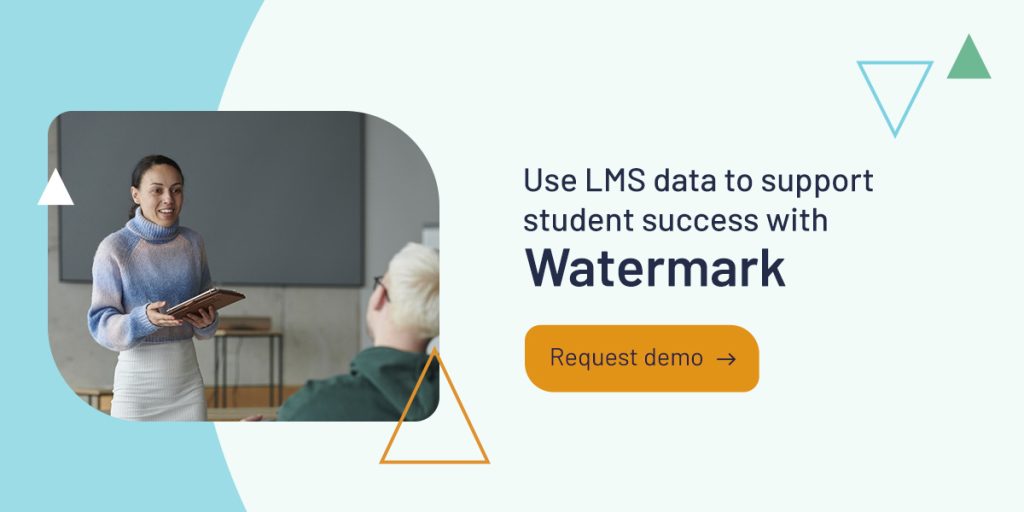 Use LMS data to support student success with Watermark

