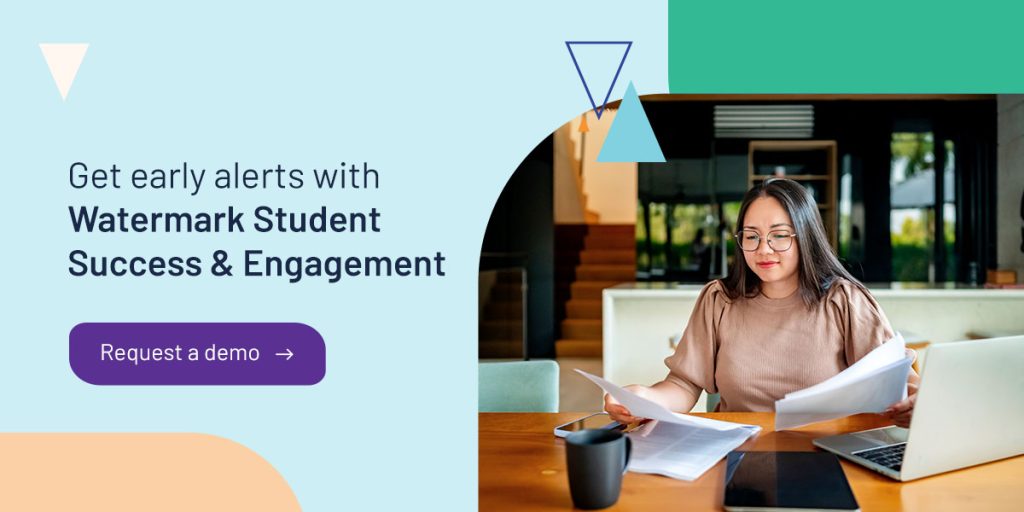 Get early alerts with Watermark Student Success & Engagement