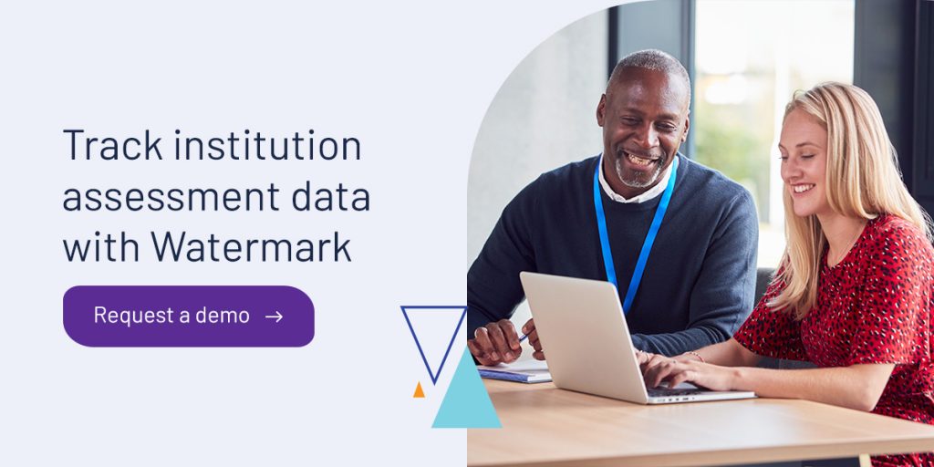 Track institution assessment data with Watermark 