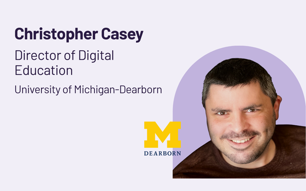 Headshot of Christopher Casey from UofM Dearborn