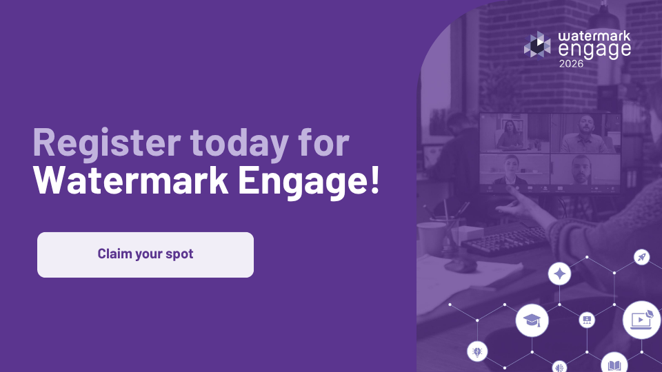 Register today for Watermark Engage! Claim your spot button.