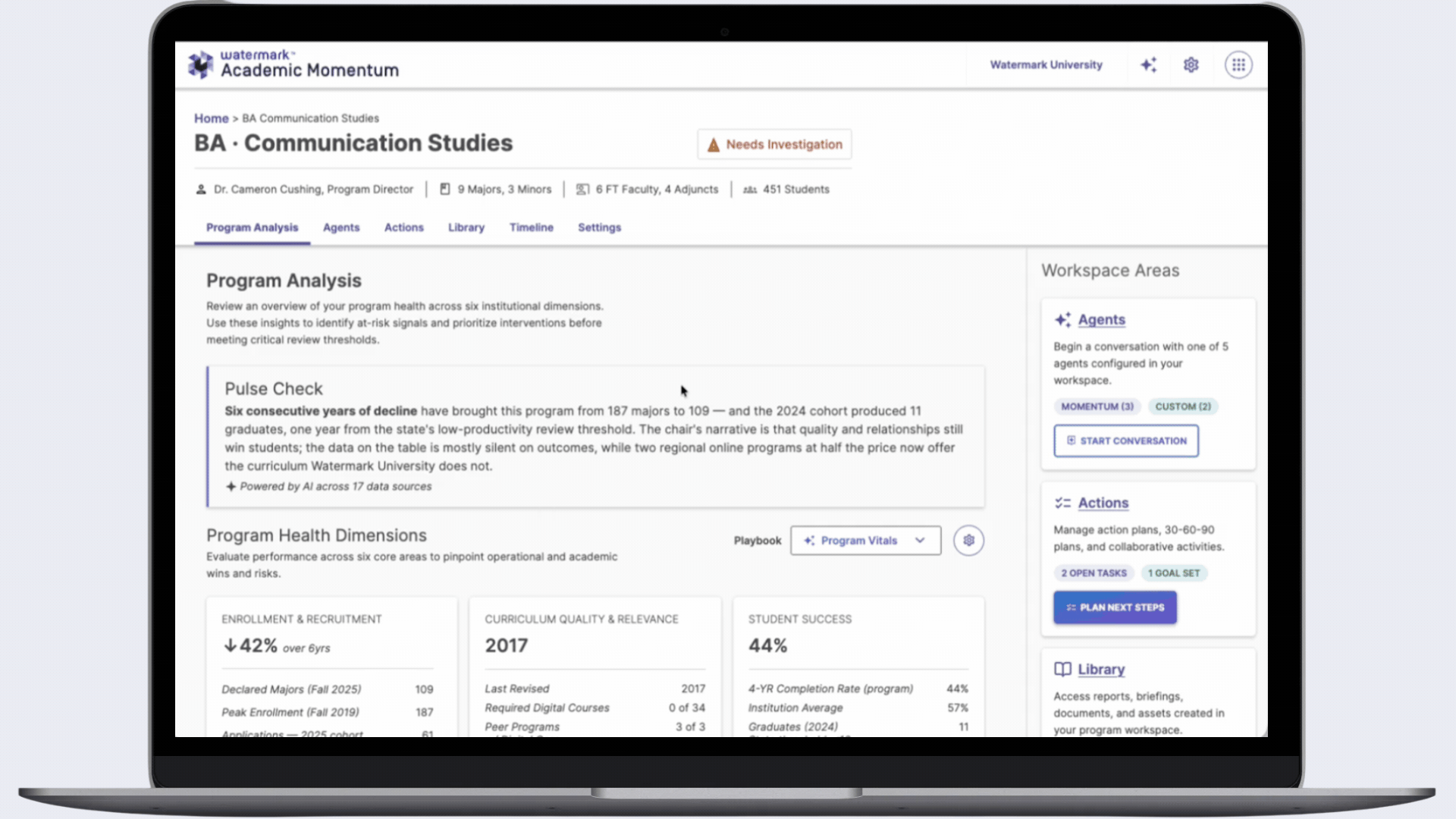 Academic Momentum gif showing a brief clip of the product