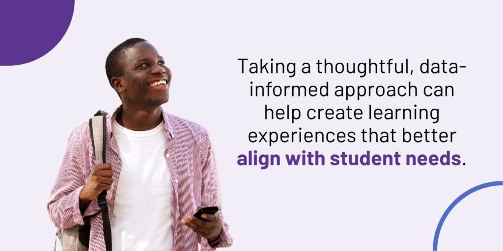 Man smiling with text next to him