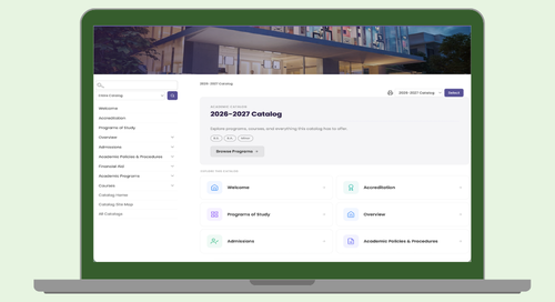 Screenshot of a catalog example with Curriculum Strategy